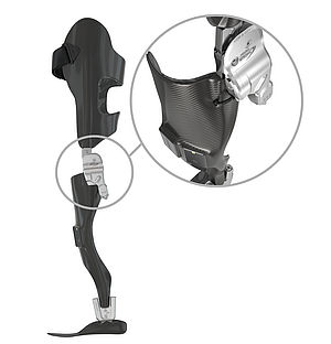 Neuro hitronic knee joint system showing automated mechanism
