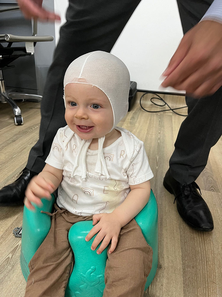 Lucas brachycephaly treated with LOCband Lite helmet therapy